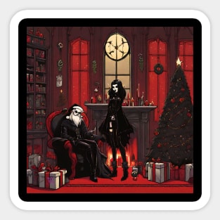 Goth Xmas Sticker